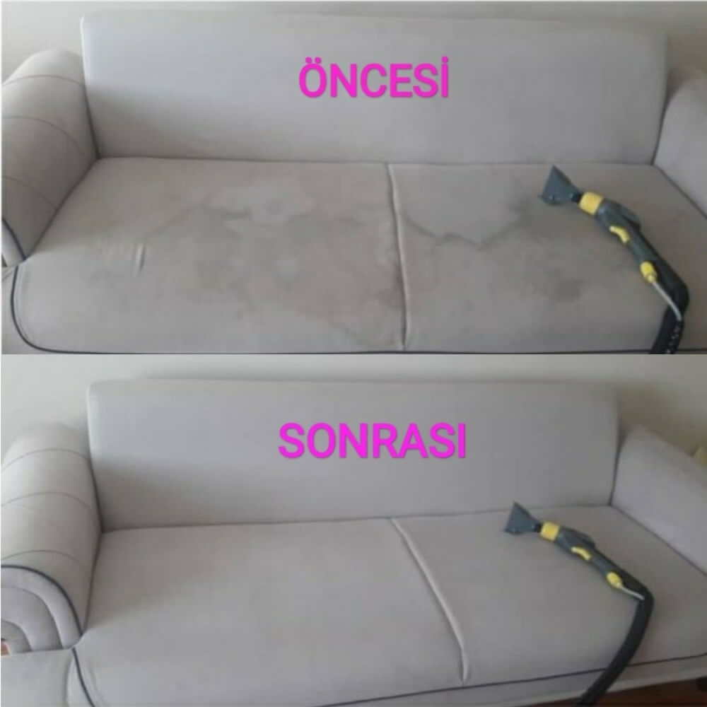 Profesyonel yıkama öncesi ve sonrası